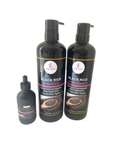 Load image into Gallery viewer, BLACK RICE HAIR REGROWTH SETS