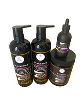 Load image into Gallery viewer, BLACK RICE HAIR REGROWTH SETS