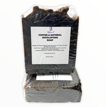Load image into Gallery viewer, COFFEE AND OATMEAL EXFOLIATING SOAP