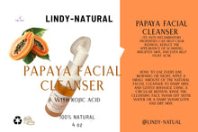 Load image into Gallery viewer, PAPAYA  FOAMING FACE WASH / WITH KOJIC ACID / SALICYLIC ACID
