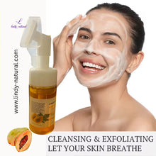 Load image into Gallery viewer, PAPAYA  FOAMING FACE WASH / WITH KOJIC ACID / SALICYLIC ACID
