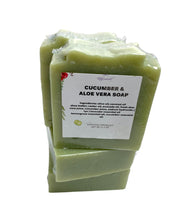 Load image into Gallery viewer, CUCUMBER &amp; ALOE VERA SOAP
