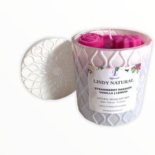 Load image into Gallery viewer, STRAWBERRY PASSION | VANILLA | LEMON | SOY WAX CANDLE
